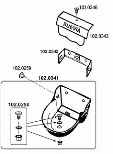 Tränkebecken Modell 340 Gusseisen