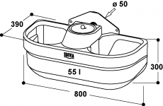 Doppelanbautränke Modell FT55