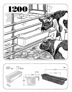 OK Plast Futtertrog Modell 1200 50 Liter