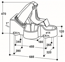 Suevia Weidepumpe Modell 548 JUNIOR